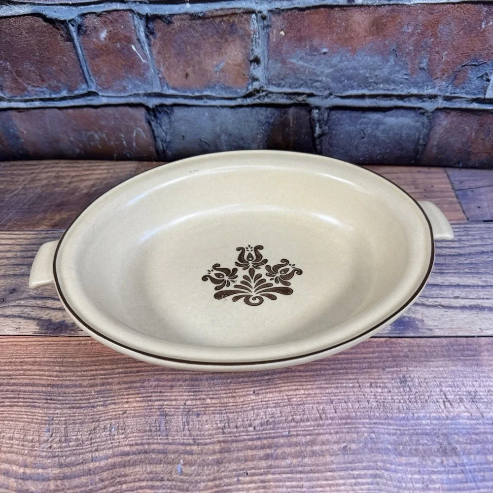 Vintage Pfaltzgraff  Village Vegetable Serving Bowl Handles 11.25